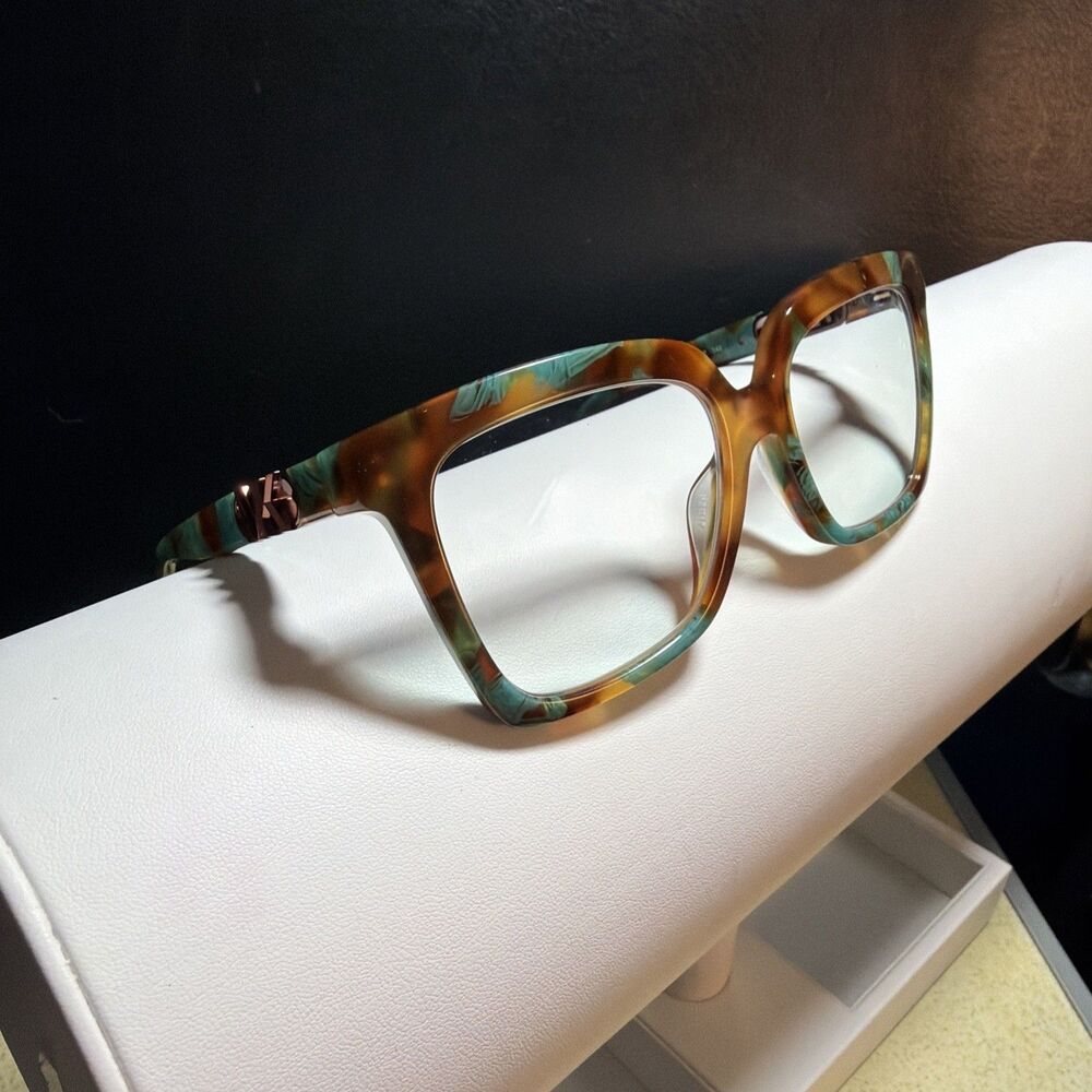 Michael Kors MK 4119U nassau teal graphic tortoise 4000 Eyeglasses square frame